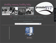 Tablet Screenshot of prenatalfit.com